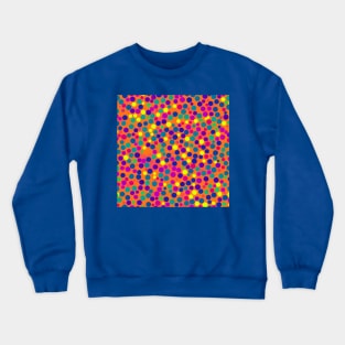Colorful Confetti Dots Pattern Crewneck Sweatshirt
